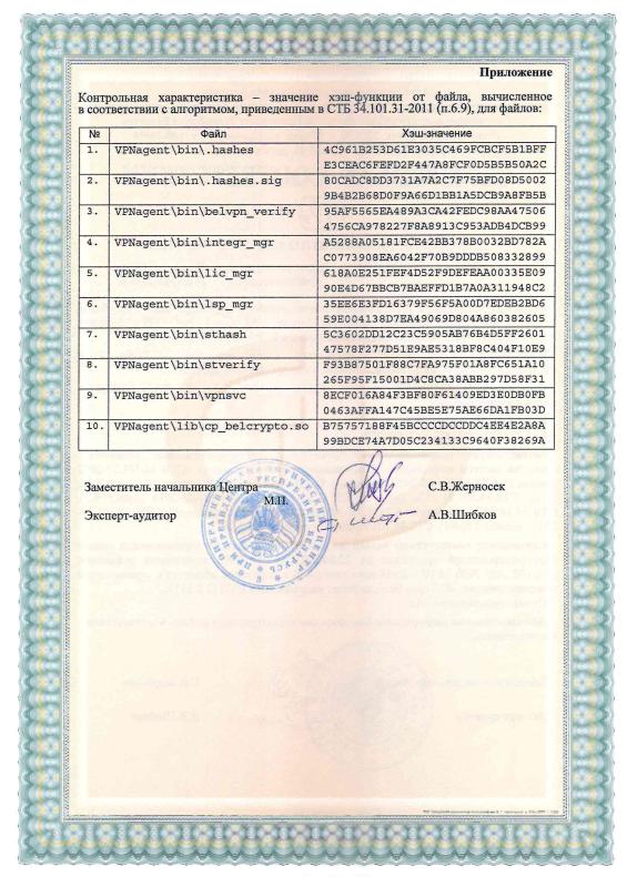 Программный продукт "Шлюз BelVPN 4.7"